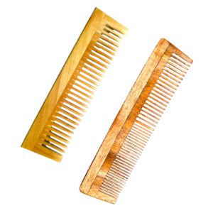 Wooden Hair Comb with Wide Tooth comb,Handmade Pack of 1