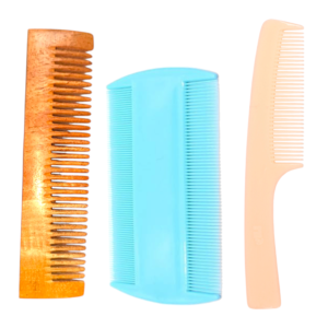 Lice comb pocket comb with handle wooden comb